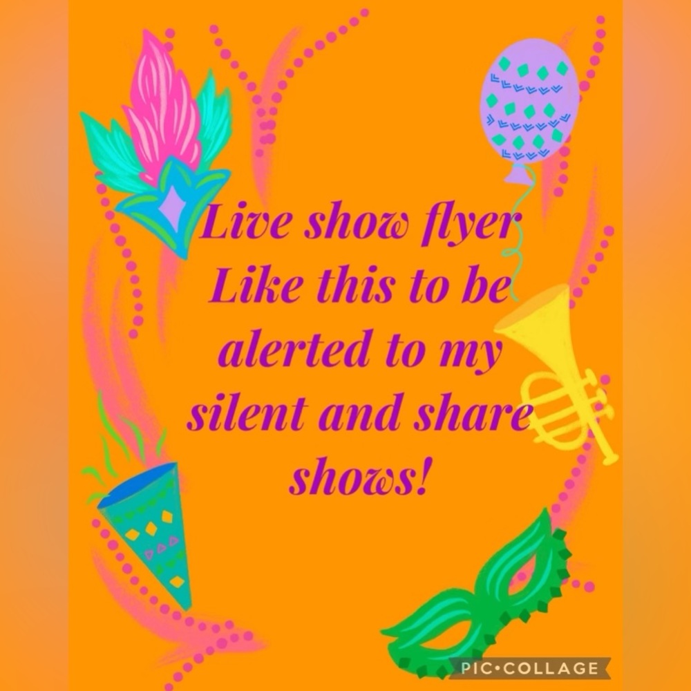 Live&Silent show flyer!Like this to be alerted!
